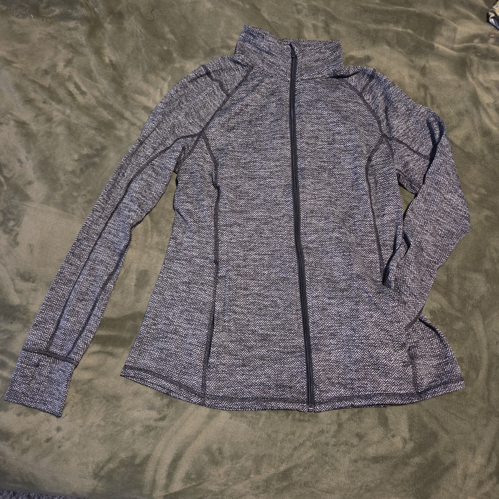 Old Navy Black and Gray Active Jacket